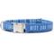 Show in main carousel: Zaley Designs Best Dog Ever Cotton Dog Collar, Blue, Small: 10 to 14-in neck, 3/4-in wide slide 1 of 5
