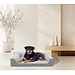 Show in main carousel: LFC PETS Waterproof Orthopedic Bolster Dog & Cat Bed with Removable Cover, Grey, X-Large slide 1 of 11