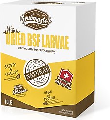 GRUBMASTER Dried Black Soldier Fly Larvae Bird Treat, 10-lb bag