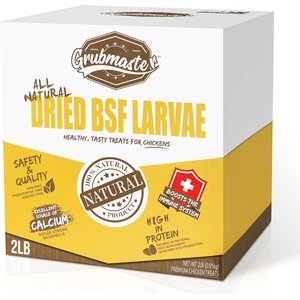 GRUBMASTER Dried Black Soldier Fly Larvae Bird Treat, 2-lb bag