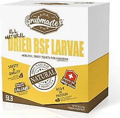 GRUBMASTER Dried Black Soldier Fly Larvae Bird Treat, 5-lb bag