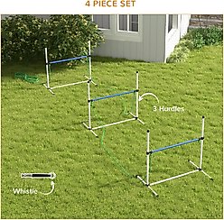 PawHut 4 Piece Dog Agility Training Equipment Set slide 2 of 9