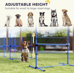 PawHut 8 Piece Starter Kit Dog Agility Course, Blue slide 2 of 9