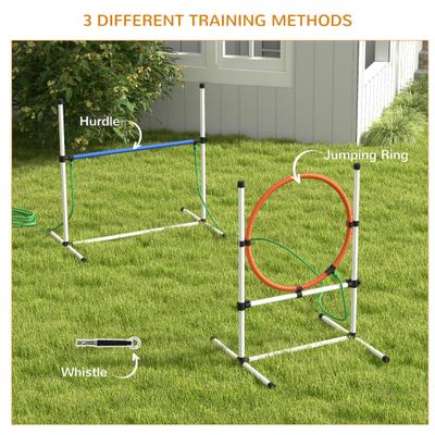 Show full view: PawHut 3 Piece Dog Agility Training Equipment Set slide 5 of 9