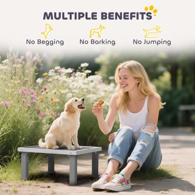 Show full view: PawHut Wooden Dog Training Platform with Ladder slide 6 of 11