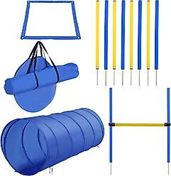 PawHut 4 Piece Backyard Dog Agility Training Course