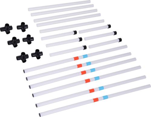 Show full view: PawHut Adjustable Weave Poles Dog Agility Training Obstacle Set slide 7 of 9