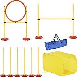 PawHut 4-Piece Dog Agility Obstacle Course