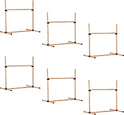 PawHut 6 Piece Dog Agility Training Equipment