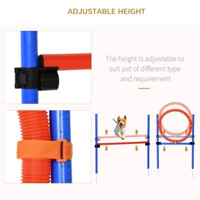Show full view: PawHut Easy 3-Piece Dog Agility Training Equipment Set slide 5 of 9