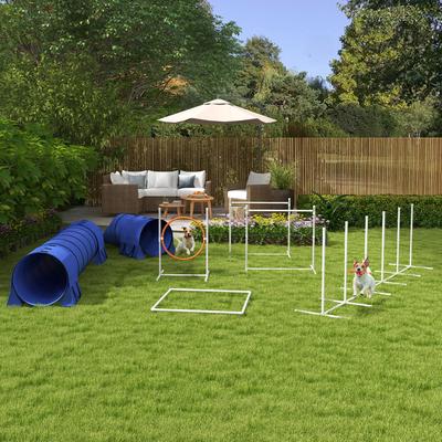 Show full view: PawHut 7 Piece Dog Agility Training Equipment Set slide 2 of 9