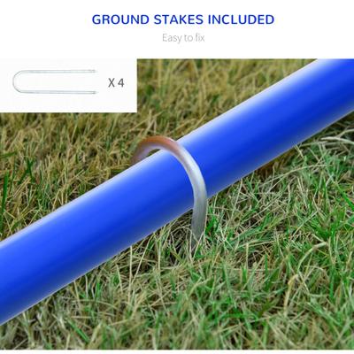 Show full view: PawHut Outdoor 4 Piece Dog Agility Training Course, Blue slide 5 of 9