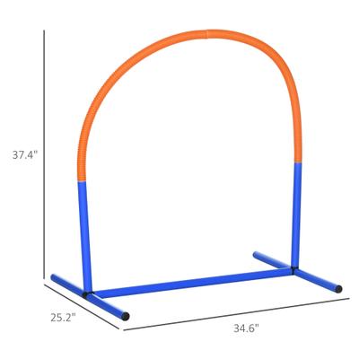 Show full view: PawHut Outdoor 4 Piece Dog Agility Training Course, Blue slide 3 of 9