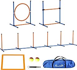 PawHut 4 Piece Dog Agility Training Course Starter Kit