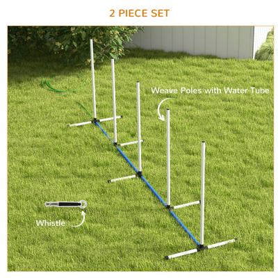 Show full view: PawHut 2 Piece Dog Agility Training Equipment Set slide 4 of 9