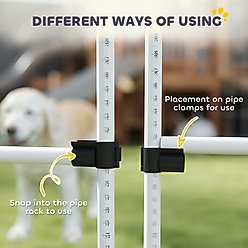 PawHut 6 Piece Starter Kit Dog Agility Course, White slide 2 of 9