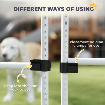 Show full view: PawHut 6 Piece Starter Kit Dog Agility Course, White slide 8 of 9