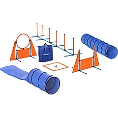 PawHut 10 Piece OutdoorDog Agility Training Equipment Set