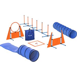 PawHut 10 Piece OutdoorDog Agility Training Equipment Set