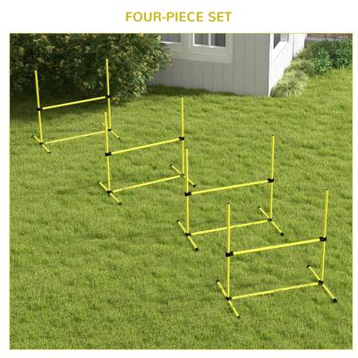 Show full view: PawHut 4 Piece Starter Kit Dog Agility Course, Yellow slide 5 of 9
