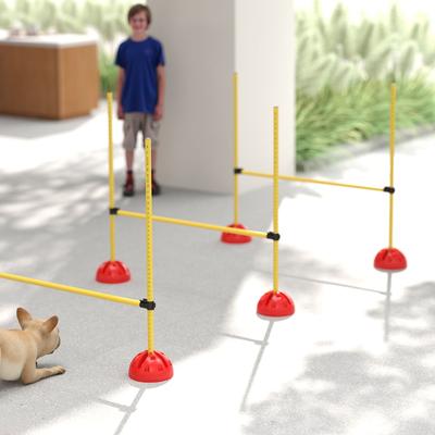 Show full view: PawHut 4 Piece Backyard Dog Agility Course, Yellow slide 9 of 10