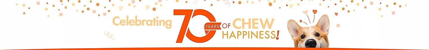 Celebrating 70 years of chew happiness!