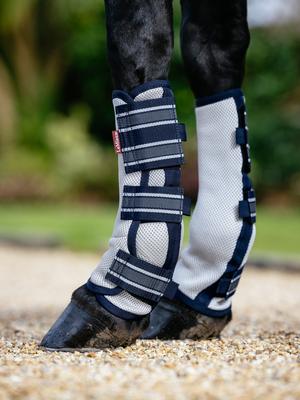 Show full view: LeMieux Arika Mesh Horse Fly Boots, Grey, Cob slide 2 of 5