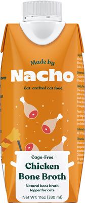 Show full view: Made by Nacho Turkey Bone Broth Grain- Free Wet Cat Food Topper, 11-oz carton + 2 items slide 2 of 9