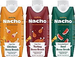 Made by Nacho Turkey Bone Broth Grain- Free Wet Cat Food Topper, 11-oz carton + 2 items