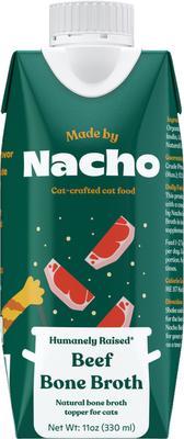 Show full view: Made by Nacho Turkey Bone Broth Grain- Free Wet Cat Food Topper, 11-oz carton + 2 items slide 8 of 9