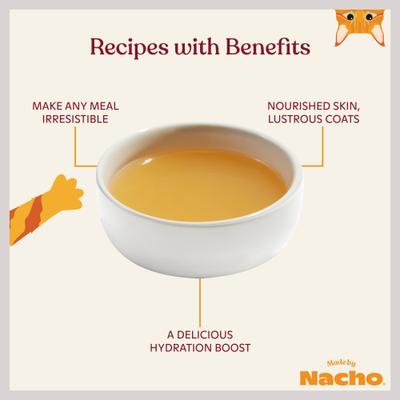 Show full view: Made by Nacho Beef Bone Broth Grain- Free Wet Cat Food Topper, 11-oz carton + 2 items slide 7 of 9
