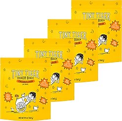 Tiny Tiger Crunchy Bunch Chicken Cannonball Chicken Flavor Cat Treats, 80-oz bundle 