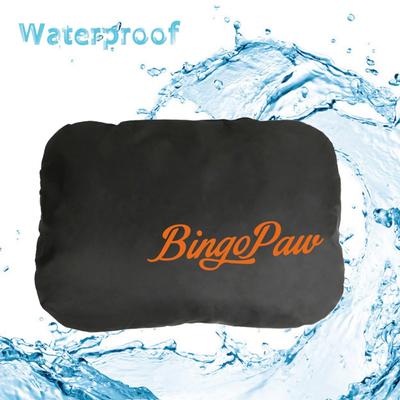 Show full view: BingoPaw Heavy Duty Waterproof Oxford Sofa Dog Bed with Removable Cover, Black, Large slide 8 of 10