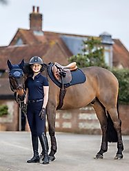 LeMieux Acoustic Pro Horse Fly Hood, Navy, Large slide 2 of 6