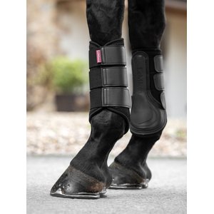 LeMieux Mesh Brushing Horse Boot, Black, Medium, 2 count