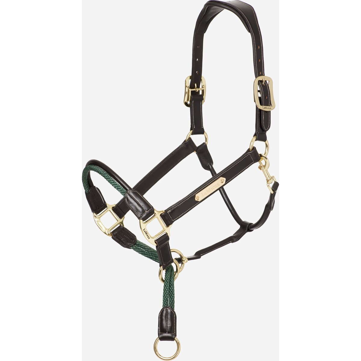 LeMieux Rope Control Horse Headcollar, Brown, Cob