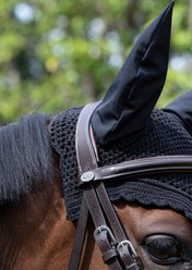 LeMieux Acoustic Pro Horse Fly Hood, Black, Medium slide 2 of 7