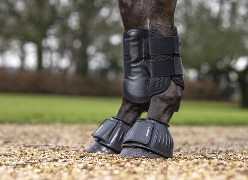 Show full view: LeMieux Rubber Bell Horse Boots, Black, Small, 2 count slide 5 of 5