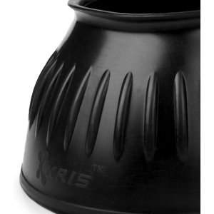 LeMieux Rubber Bell Horse Boots, Black, Medium, 2 count