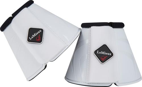 Show full view: LeMieux ProShell Over Reach Horse Boots, White, Medium, 2 count slide 2 of 5