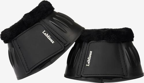 Show full view: LeMieux Rubber Bell Horse Boots with Fleece, Black, Large, 2 count slide 2 of 6