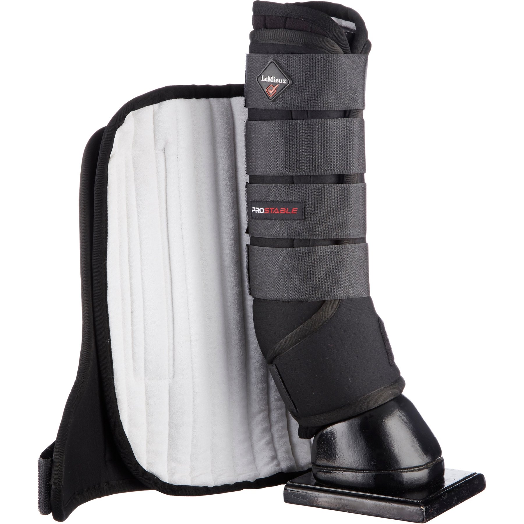 LeMieux Horse Stable Boots, Black, X-Large, 2 count