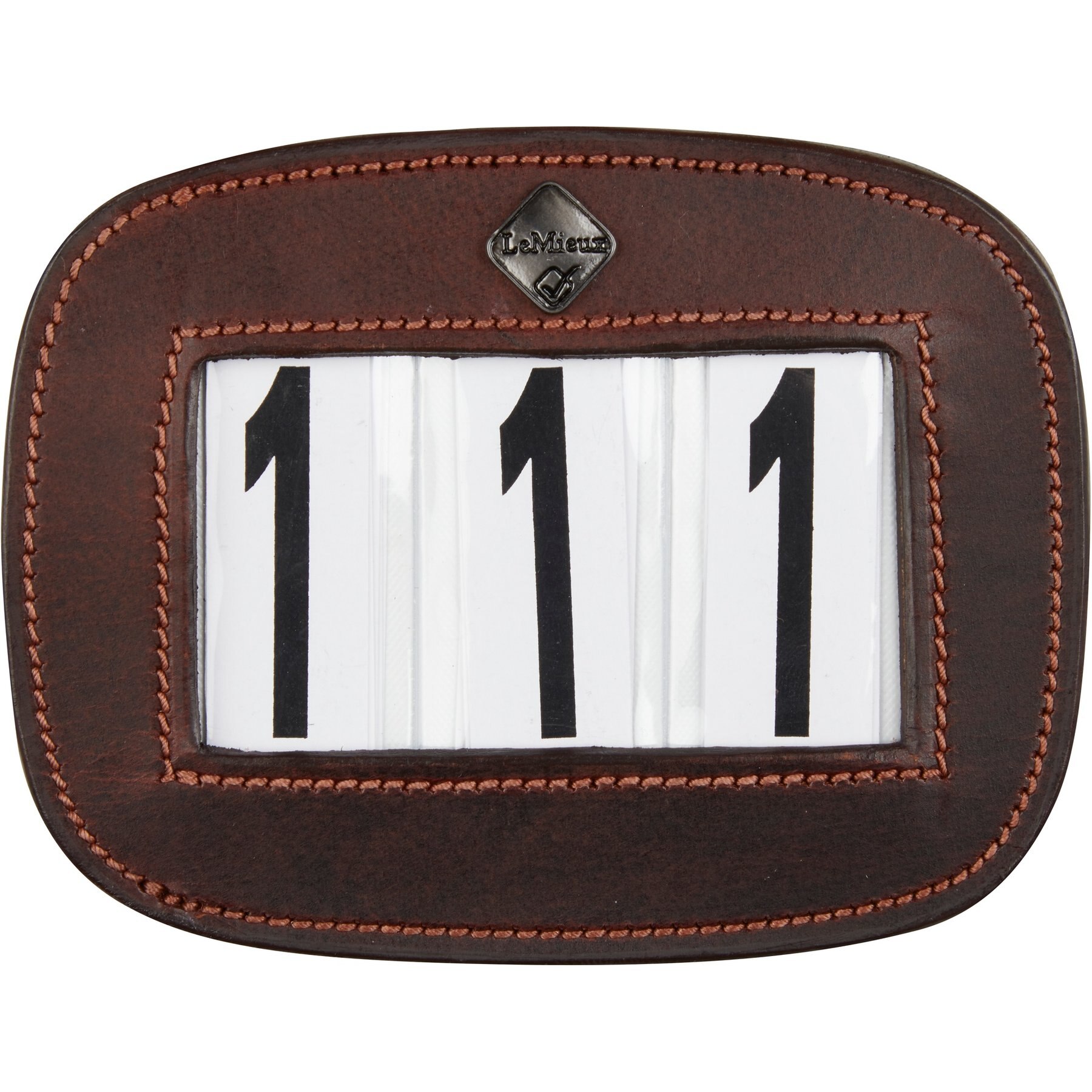 LeMieux Horse Saddle Number Holder, Brown