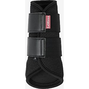 LeMieux Mesh Brushing Horse Boot, Black, Small, 2 count