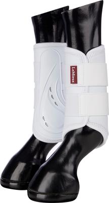 Show full view: LeMieux ProShell Brushing Horse Boots, White, Medium, 2 count slide 4 of 9