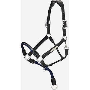LeMieux Rope Control Horse Headcollar, Black, Cob