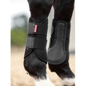 LeMieux Mesh Brushing Horse Boot, Black, Medium, 2 count