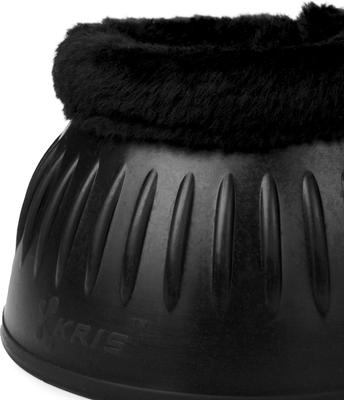 Show full view: LeMieux Rubber Bell Horse Boots with Fleece, Black, Large, 2 count slide 4 of 6