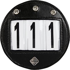 LeMieux Horse Bridle Number Holder, Diamante Black