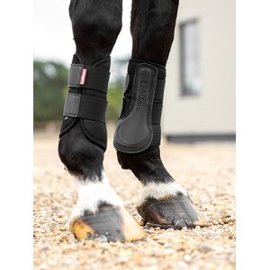 LeMieux Mesh Brushing Horse Boot, Black, Medium, 2 count